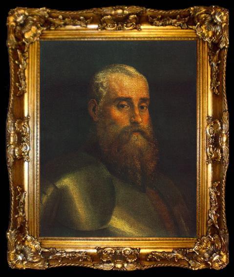 framed  VERONESE (Paolo Caliari) Portrait of Agostino Barbarigo wr, ta009-2